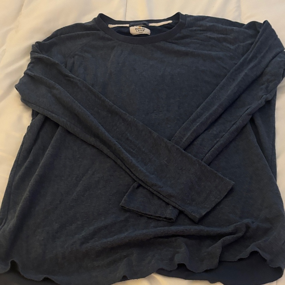 Marine Layer Navy Crew Neck Top - “Marge”